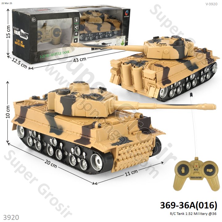 R/C Tank 1:32 Military @36