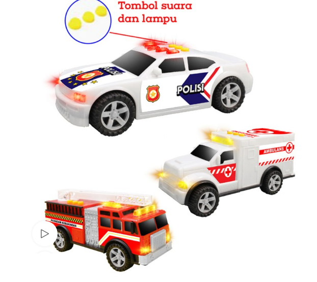 Mobil B/O Jalan Musik Sirine Lampu Auto Car Box Window @30