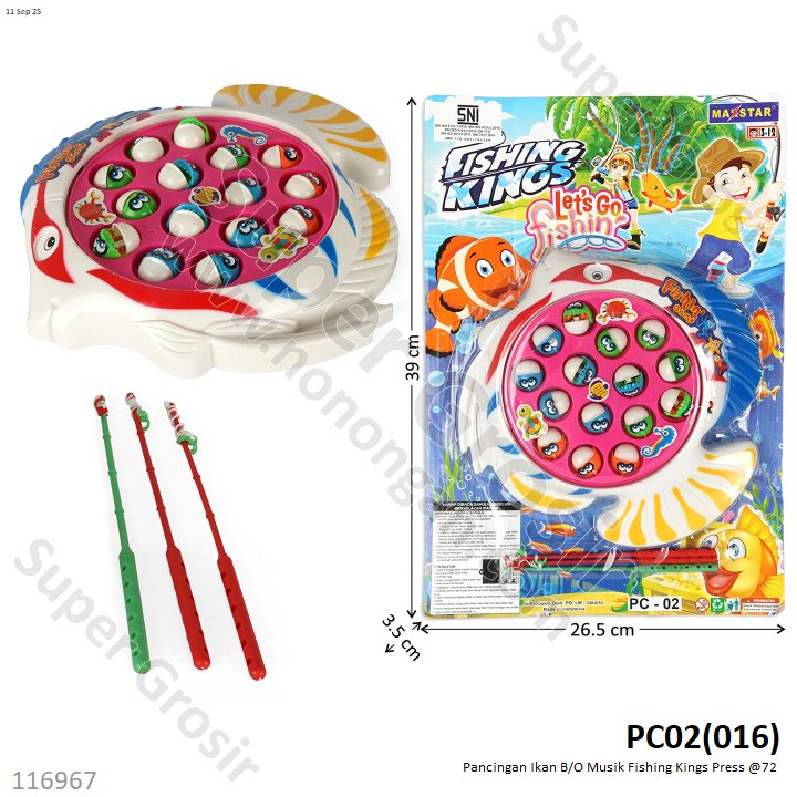 Pancingan Ikan B/O Musik Fishing Kings Press @72