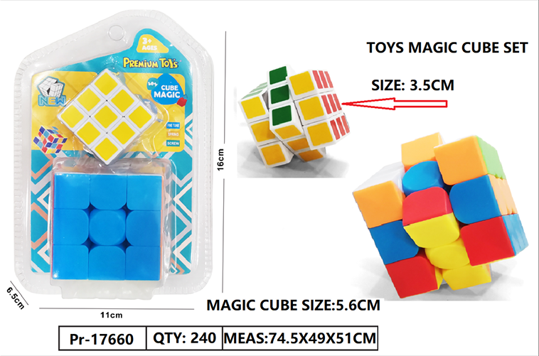 Rubik 2 Pcs 3x3x3 Cube Magic Press Mika @240