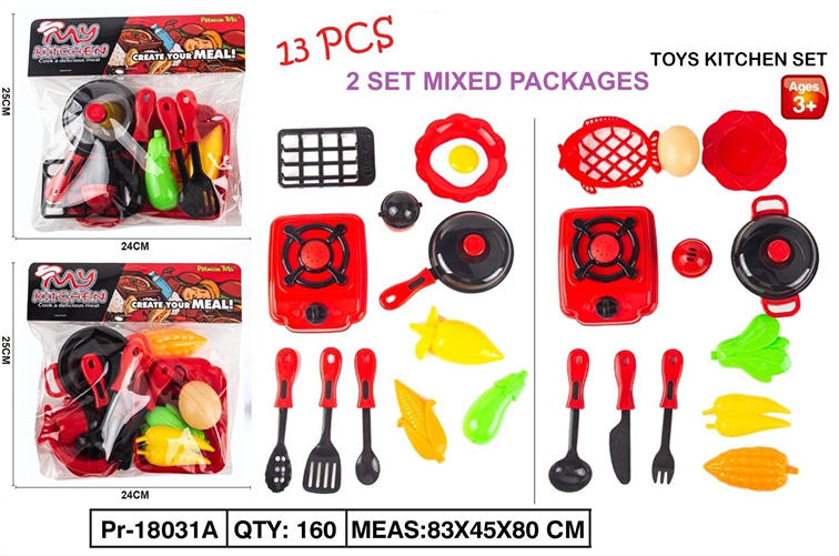 Cooking Set Kompor + Acc My Kitchen 1 Inner 80 Pcs Ktg PVC @160