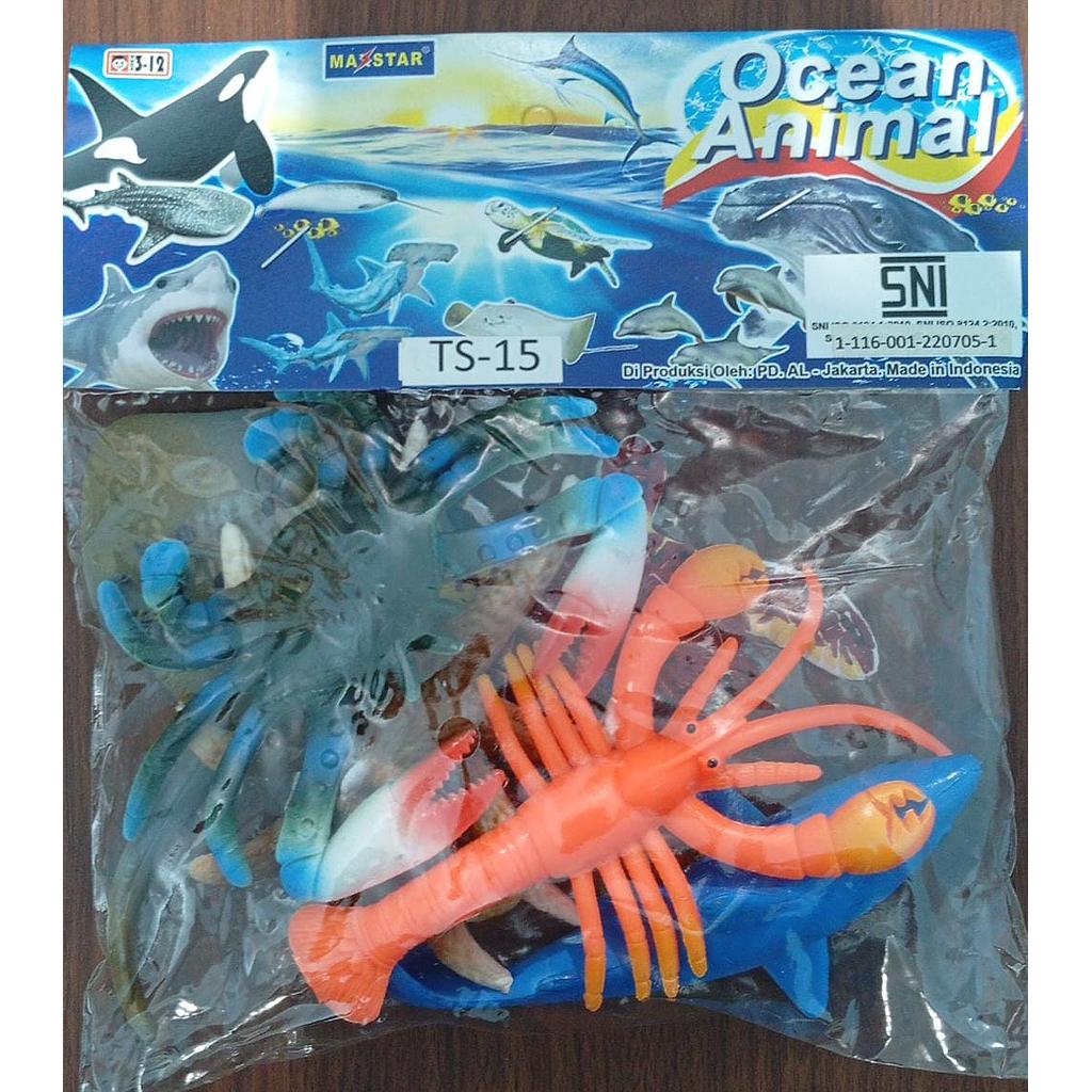 Hewan Laut 6 Pcs Ocean Animal Ktg PVC @120
