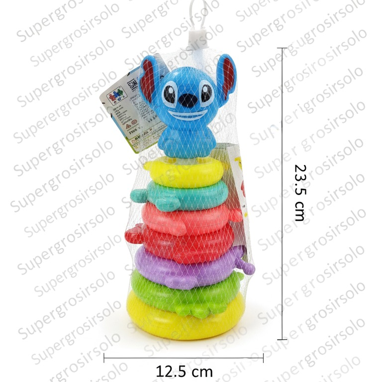 Ring Donat Motif Hewan Kepala Stitch 6 Ring 1 Inner 60 Pcs Jala @120