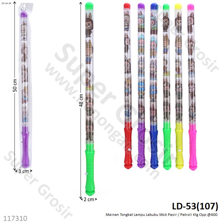 Mainan Tongkat Lampu Labubu Stick Pasir / Patroli Ktg Opp @600