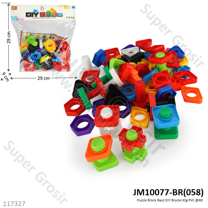 Puzzle Block Baut DIY Blocks Ktg PVC @60