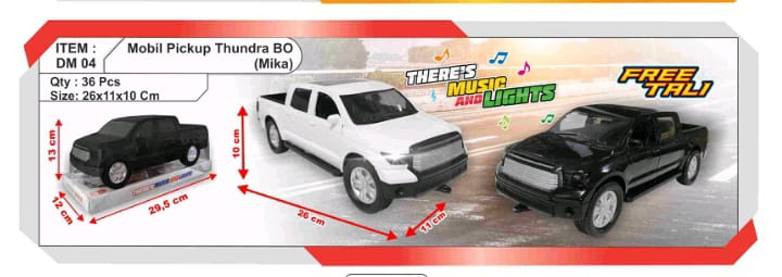 Mobil 4X4 Thunder F/C B/O Suara Telolet High-Tech Performance Box Mika @36