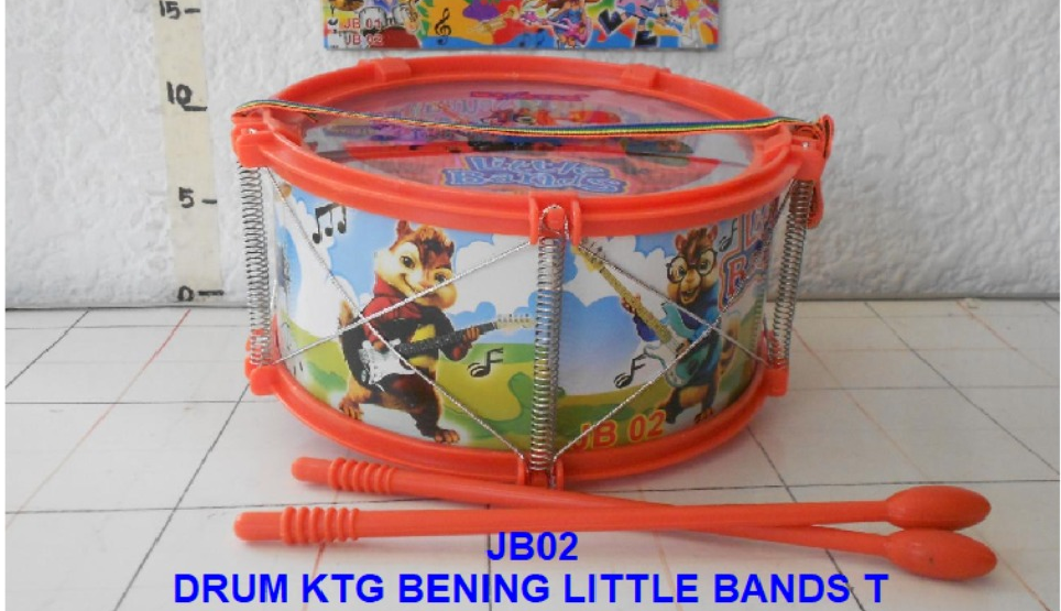 Drum Transparan Sedang 21 cm Little Bands Ktg PVC @60