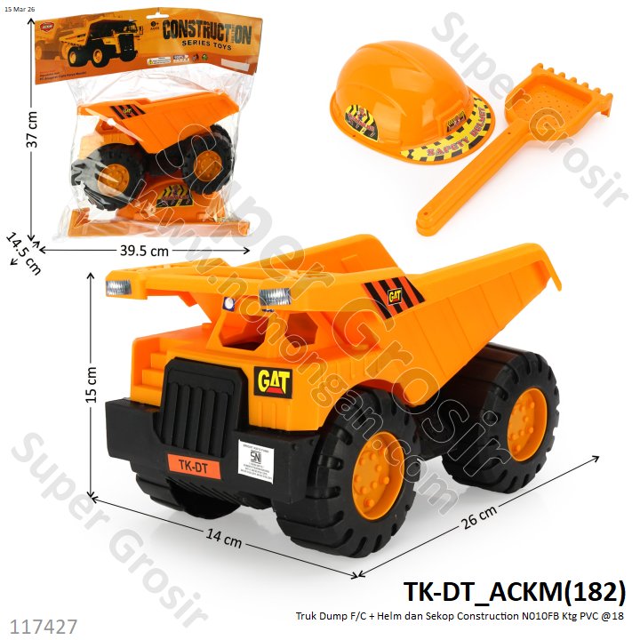 Truk Dump F/C + Helm dan Sekop Construction N010FB Ktg PVC @18