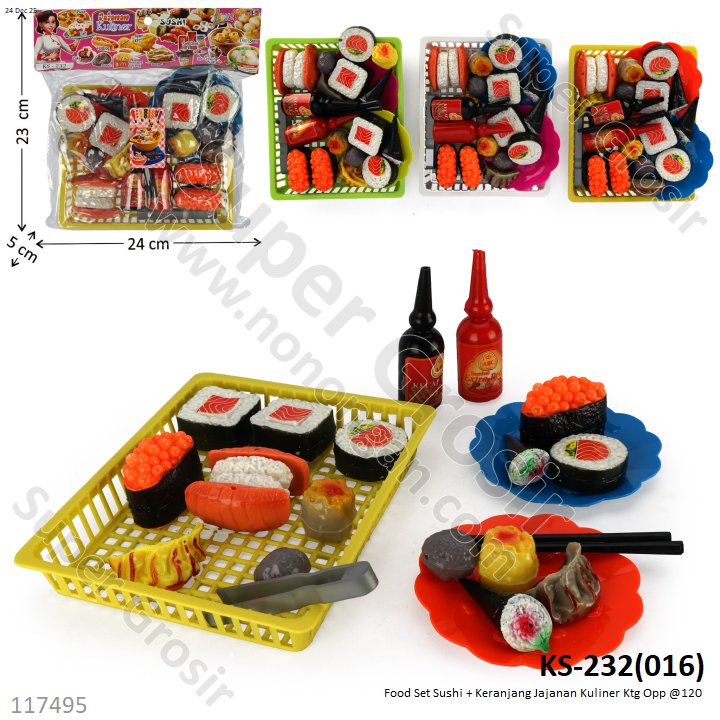 Food Set Sushi + Keranjang Jajanan Kuliner Ktg Opp @120