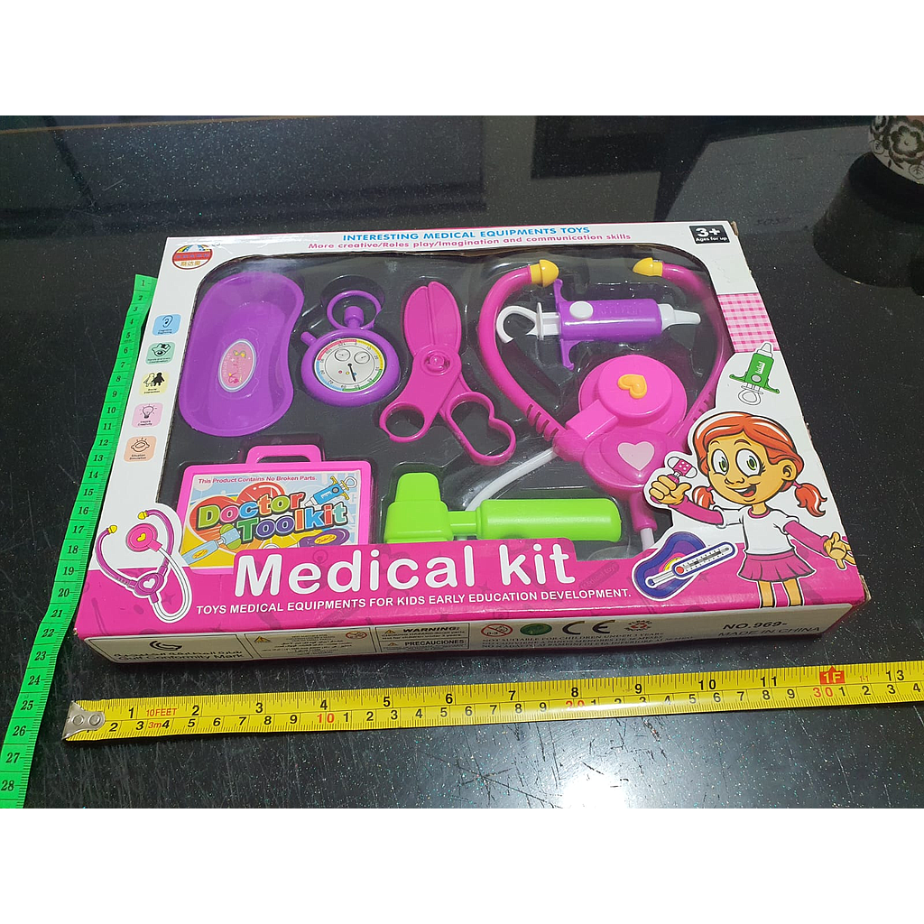 Dokter Set Medical Kit Box Window @96