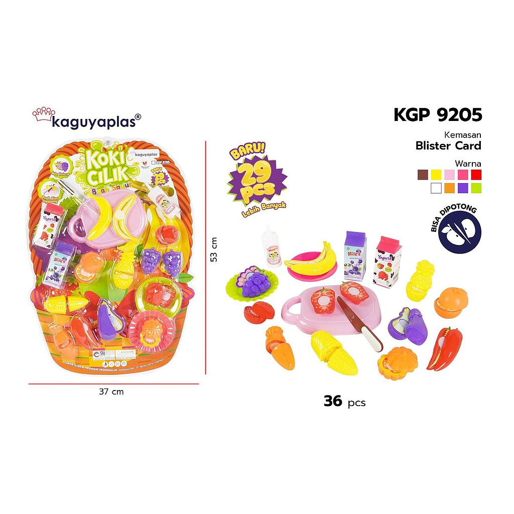Cooking Set Potong Buah Sayur Talenan Koki Cilik Press @36