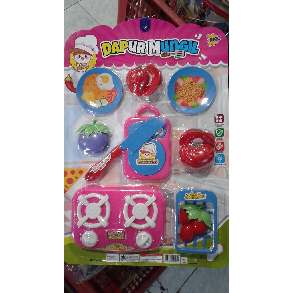 Masak-masakan Kompor Buah Sayur Potong Dapur Mungil 1 Inner 60 Pcs Press @120