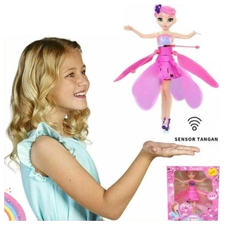 Boneka Peri Charge + Kabel Charge Terbang Lampu Magic Aerofairy Box Window @120