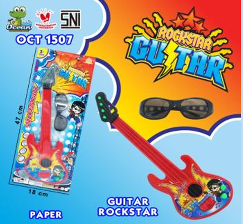 Gitar + Kacamata Rockstar Guitar Press @140