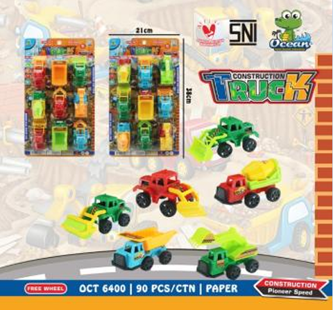 Truk Konstruksi Set 9 Pcs F/W Truck Press @90