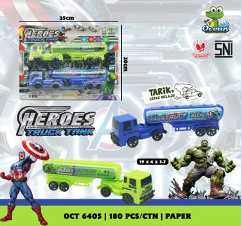 Truk Trailer Tangki Avengers 2 Pcs P/B Heroes Press @180