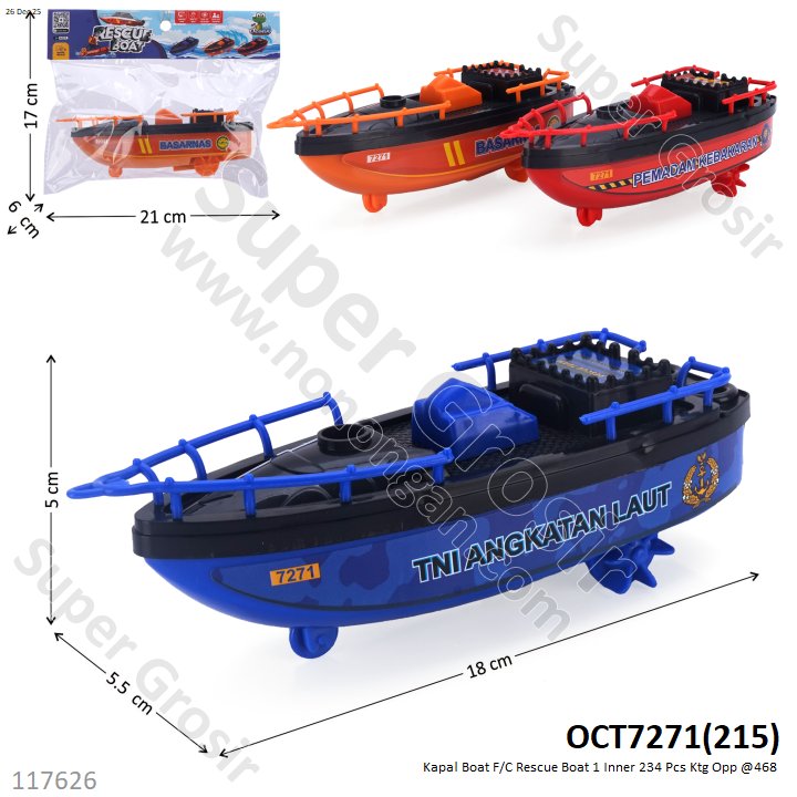 Kapal Boat F/C Rescue Boat 1 Inner 234 Pcs Ktg Opp @468