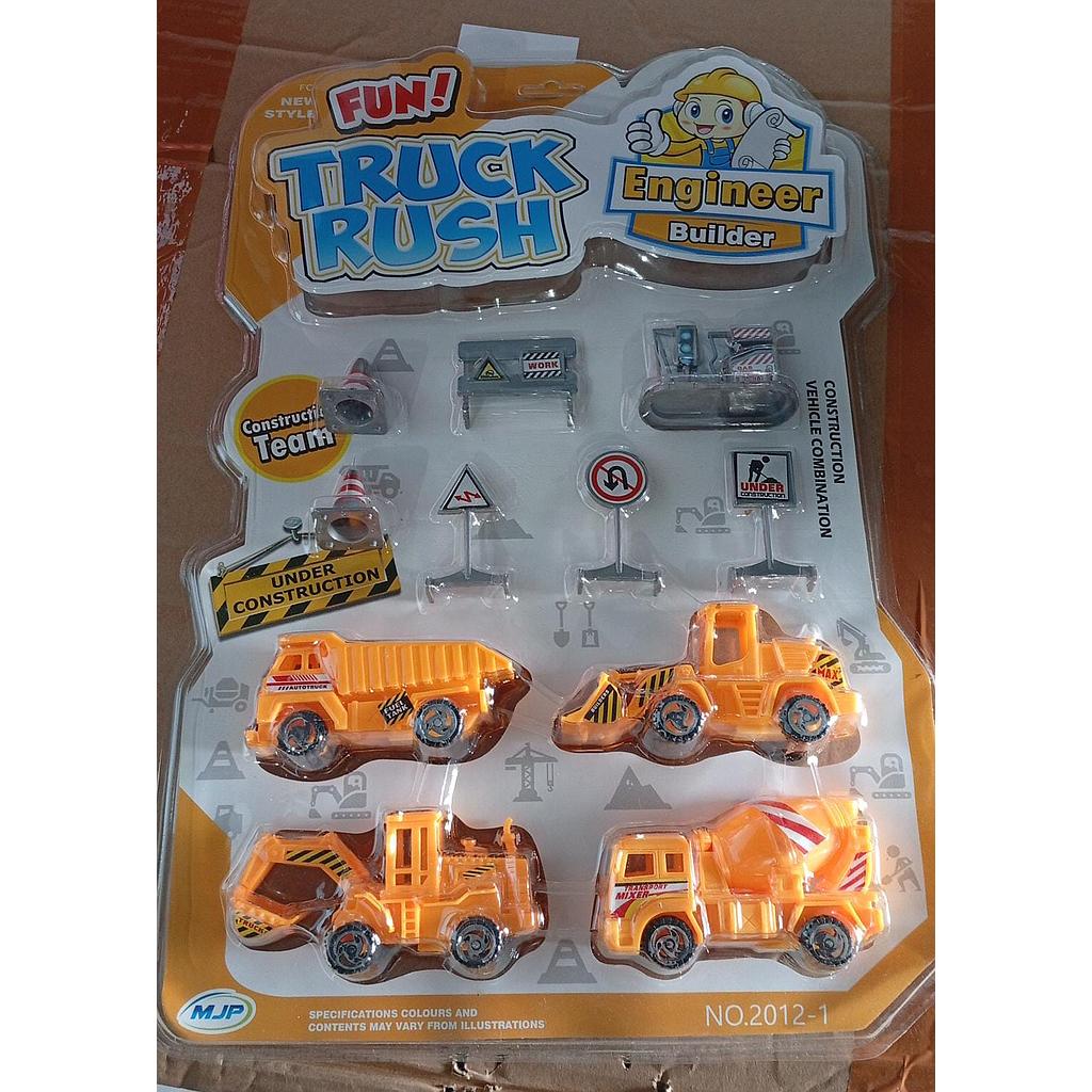 Truk Konstruksi Set 4 Pcs P/B + Acc Truck Rush Press Mika @66