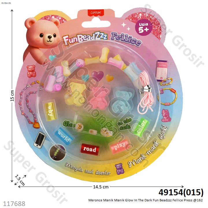 Meronce Manik Manik Glow In The Dark Fun Beadzzz Fellice Press @162