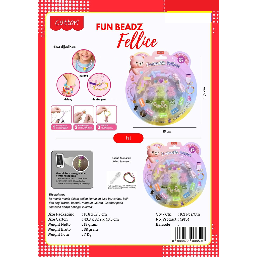 Meronce Manik Manik Glow In The Dark Fun Beadzzz Fellice Press @162