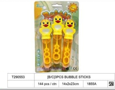 Bubble Stick Karakter 3 Pcs Bubble 1 Inner 72 Pcs Press @144