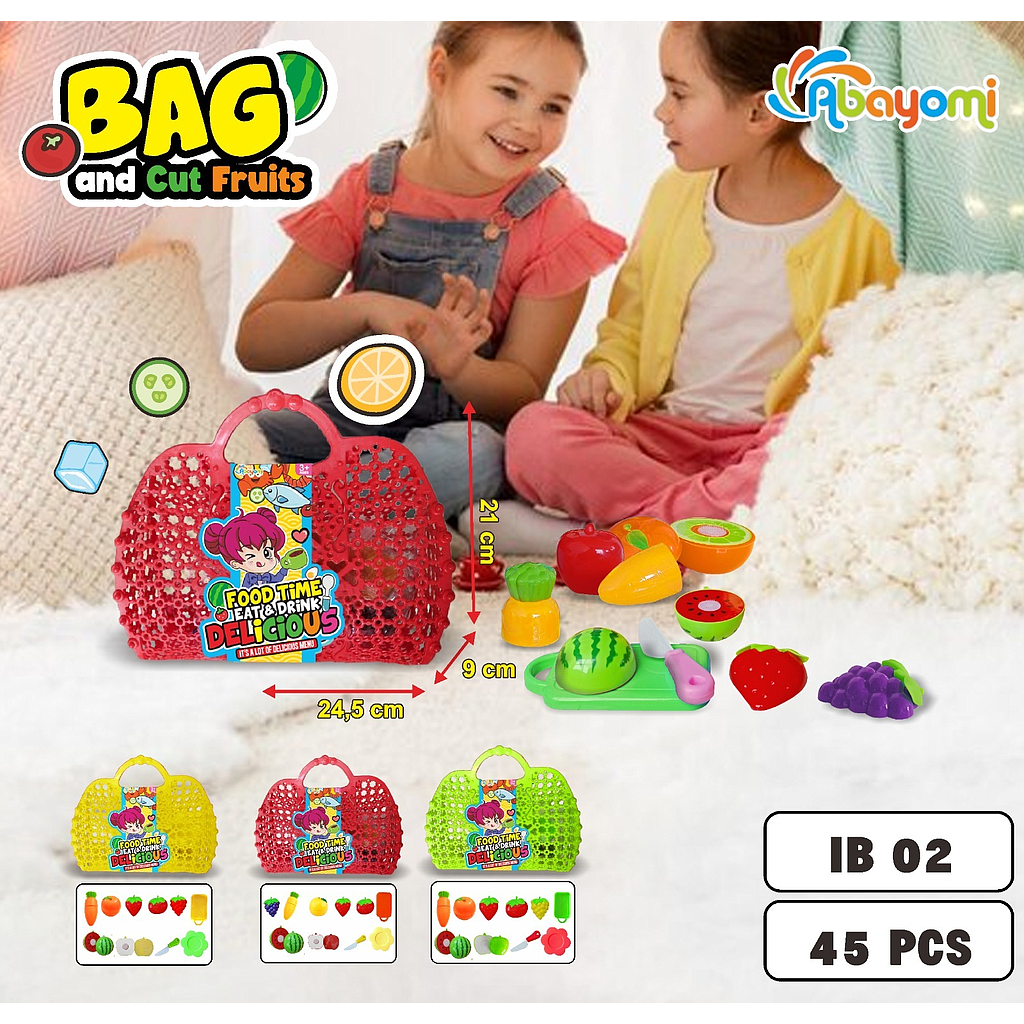 Tas Belanja Isi Buah Potong Food Time Delicious Tas @45
