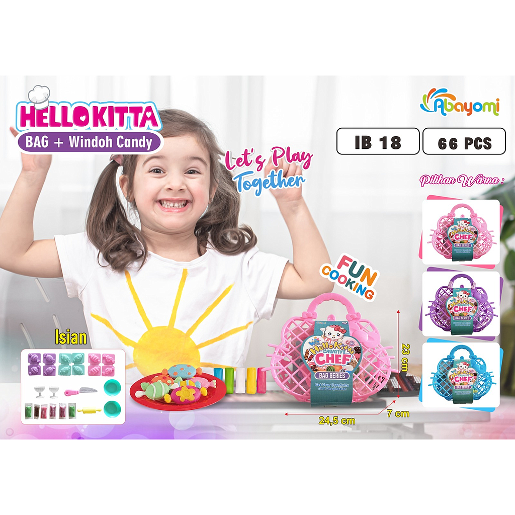 Tas Belanja Isi Windoh Set Cetakan Hello Kitta Creative Chef Tas @66
