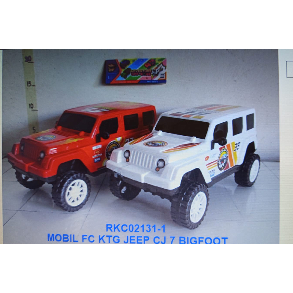 Mobil Jeep CJ 7 Bigfoot F/C Adventure Off-Road 1 Inner 60 Pcs Ktg PVC @120