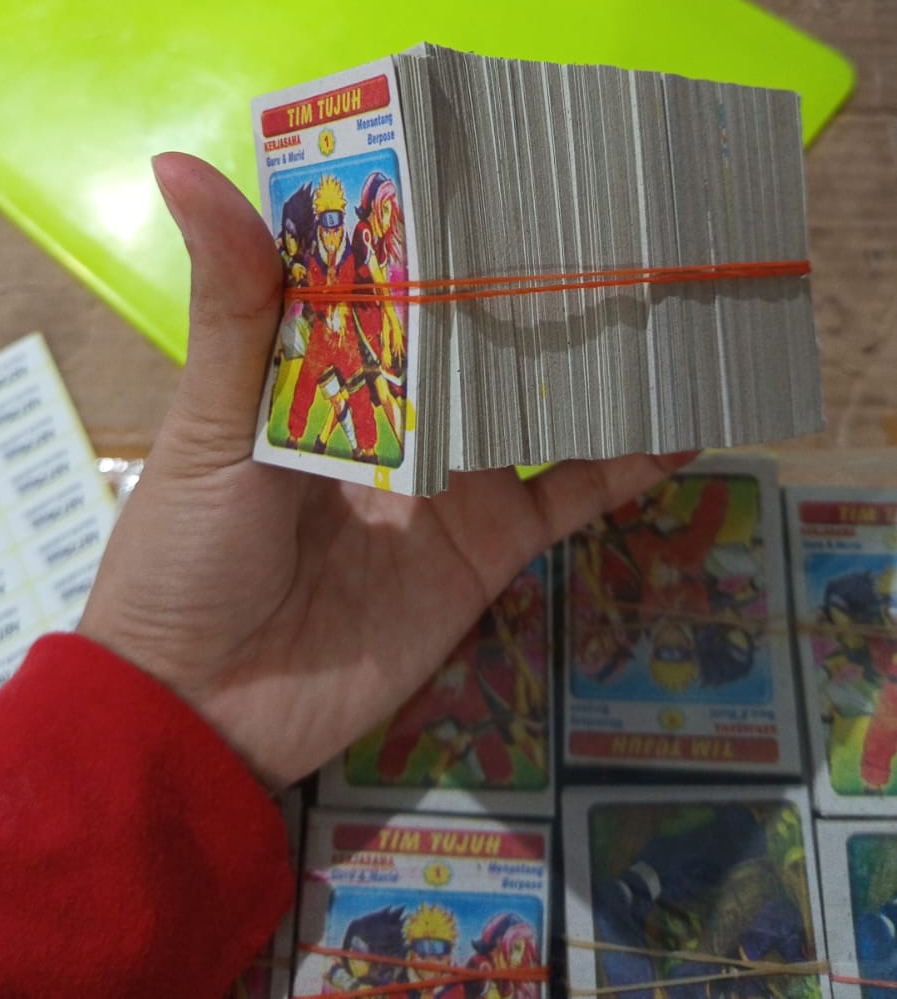 Kartu Kwartet Naruto 320 Pcs 1 Pack 10 Ikat Loose Pack @300