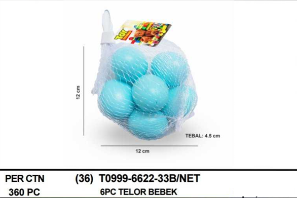 Mainan Telur Bebek 6 Pcs Toy 1 Inner 180 Pcs Jala @360