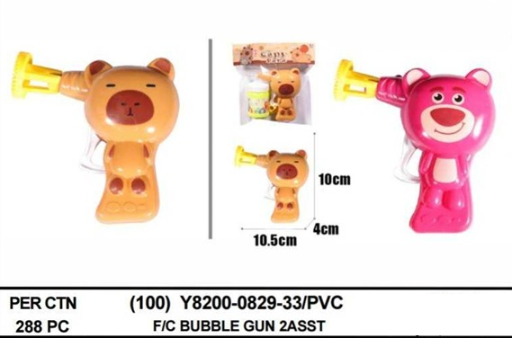 Bubble Gun Karakter Capybara / Lotso 1 Inner 144 Pcs Ktg Opp @288