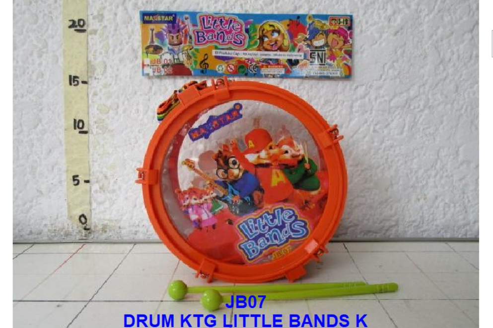 Drum Transparan Kecil 15 cm Little Bands Ktg PVC @84