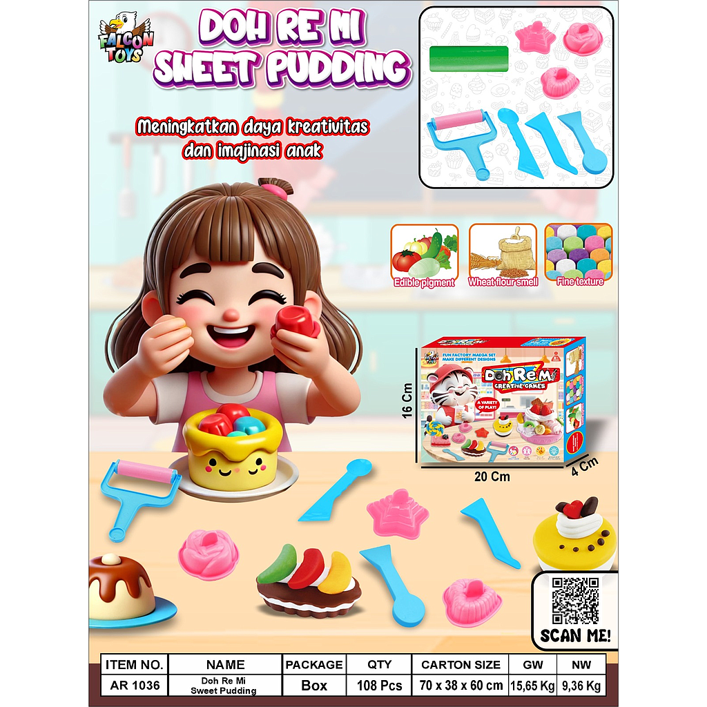 Fun-Doh Sweet Pudding Doh Remi Box @108