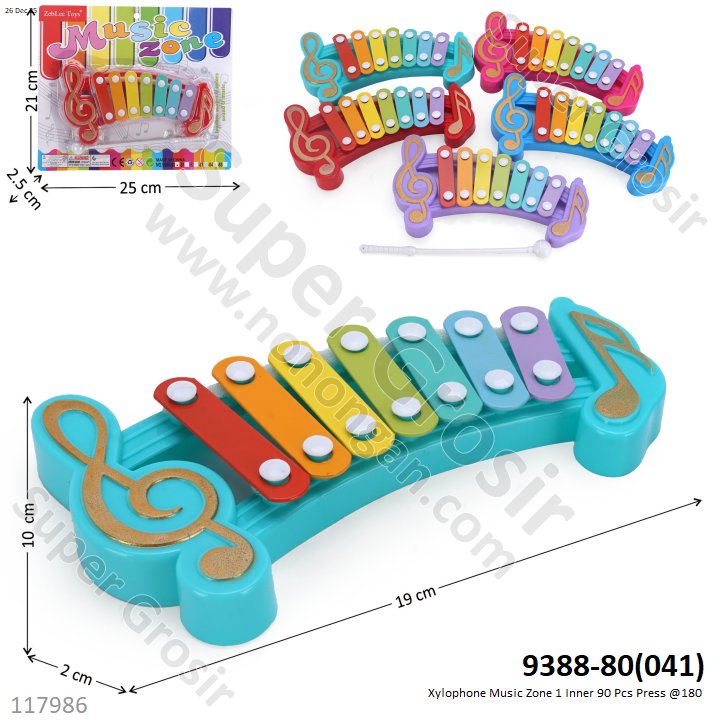 Xylophone Music Zone 1 Inner 90 Pcs Press @180