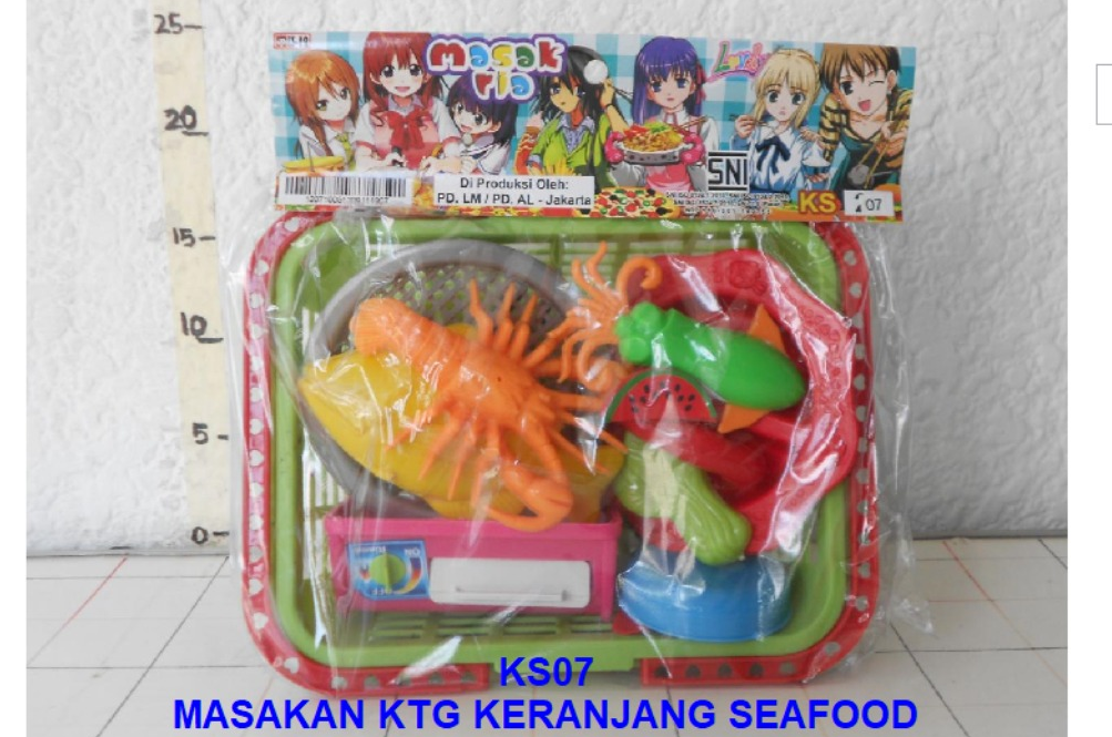 Masak-masakan Seafood + Keranjang Kantin Ceria Ktg PVC @48