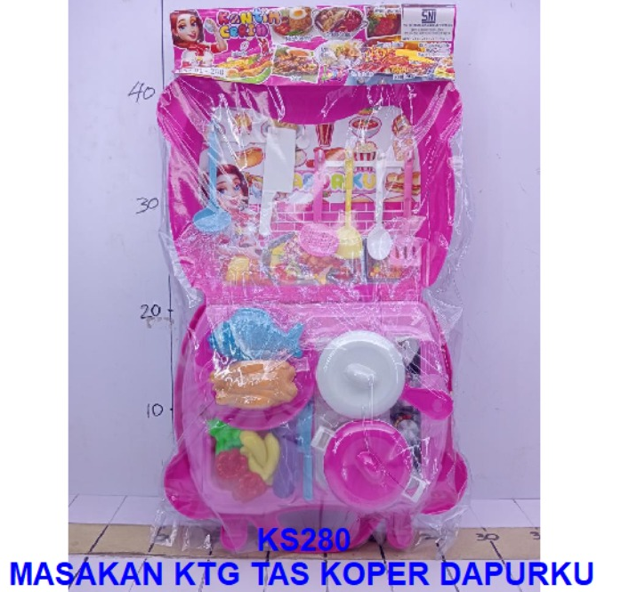 Masak-masakan Kantin Ceria / Dapurku KS280 Koper Ktg PVC @24