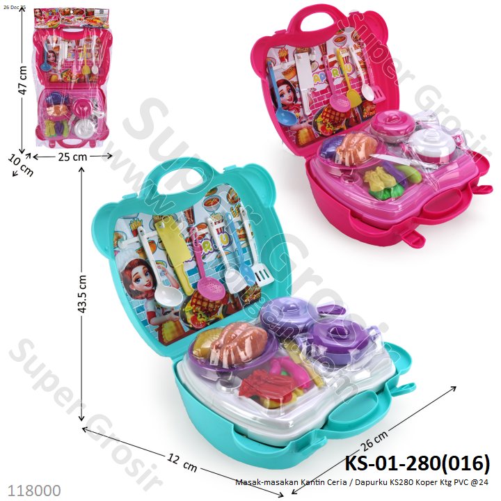 Masak-masakan Kantin Ceria / Dapurku KS280 Koper Ktg PVC @24