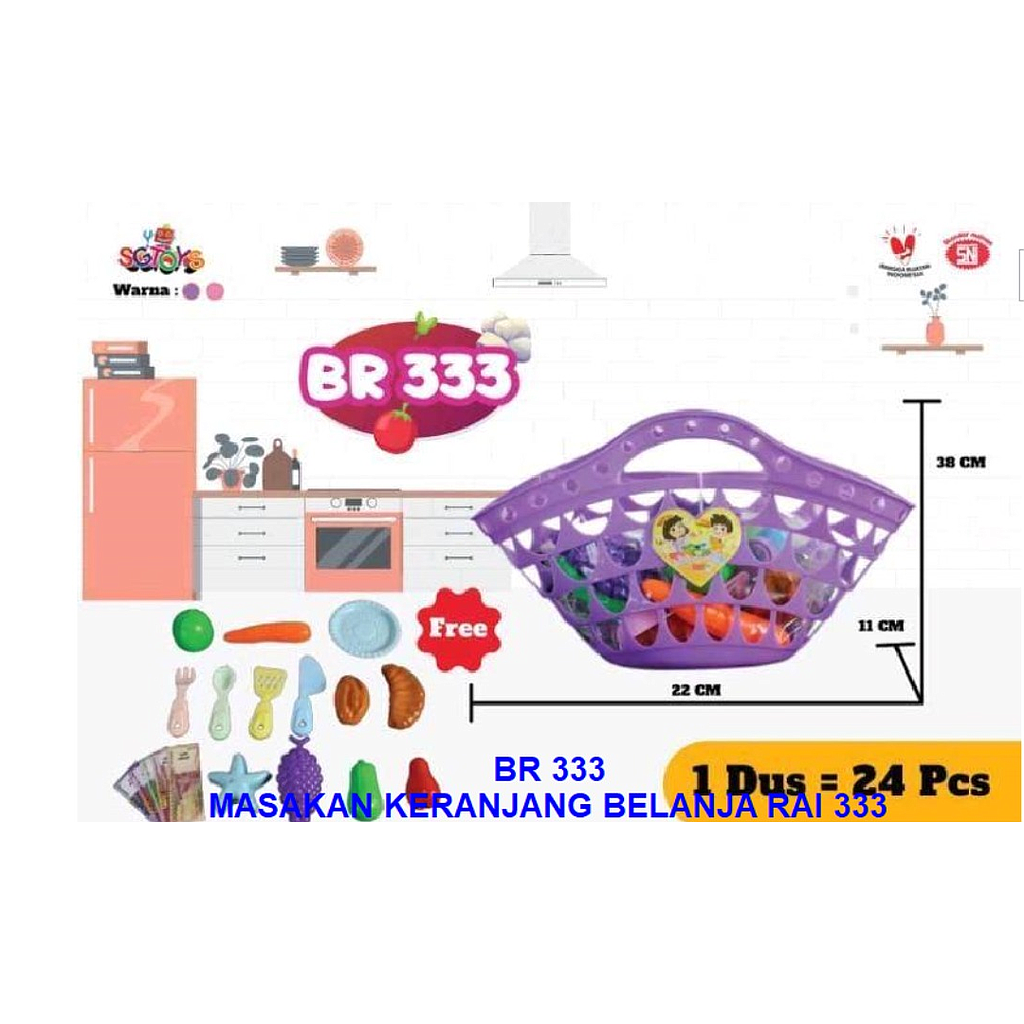 Keranjang Belanja Buah Sayur Warung Kita Ktg PVC @24