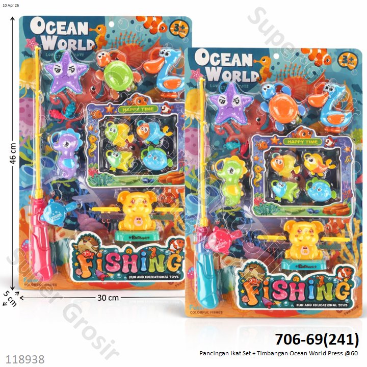 Pancingan Ikat Set + Timbangan Ocean World Press @60