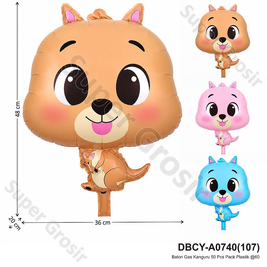 Balon Gas Kanguru 50 Pcs Pack Plastik @60