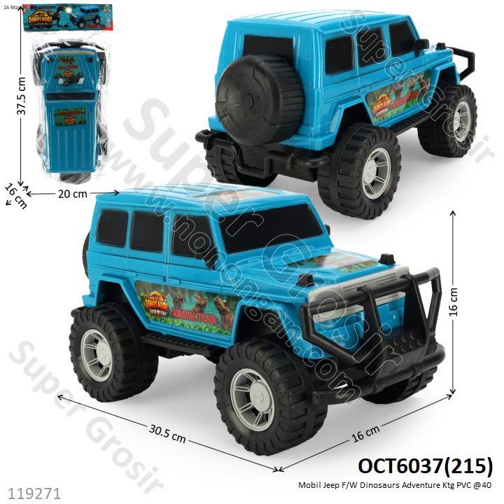Mobil Jeep F/W Dinosaurs Adventure Ktg PVC @40