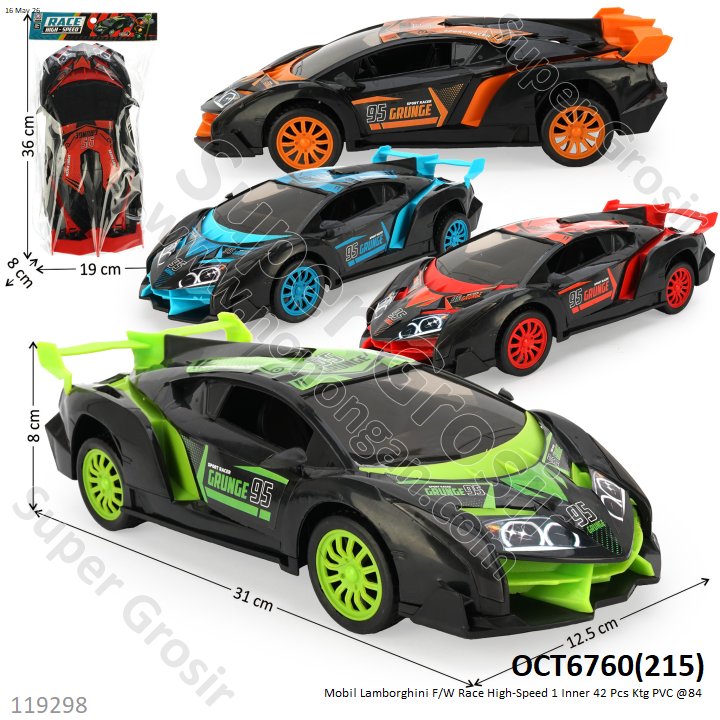 Mobil Lamborghini F/W Race High-Speed 1 Inner 42 Pcs Ktg PVC @84