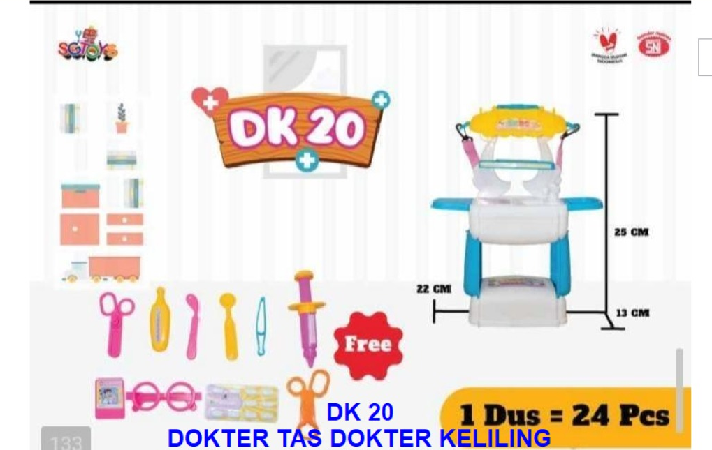 Dokter Set Tas Dokter Keliling Ktg PVC @24