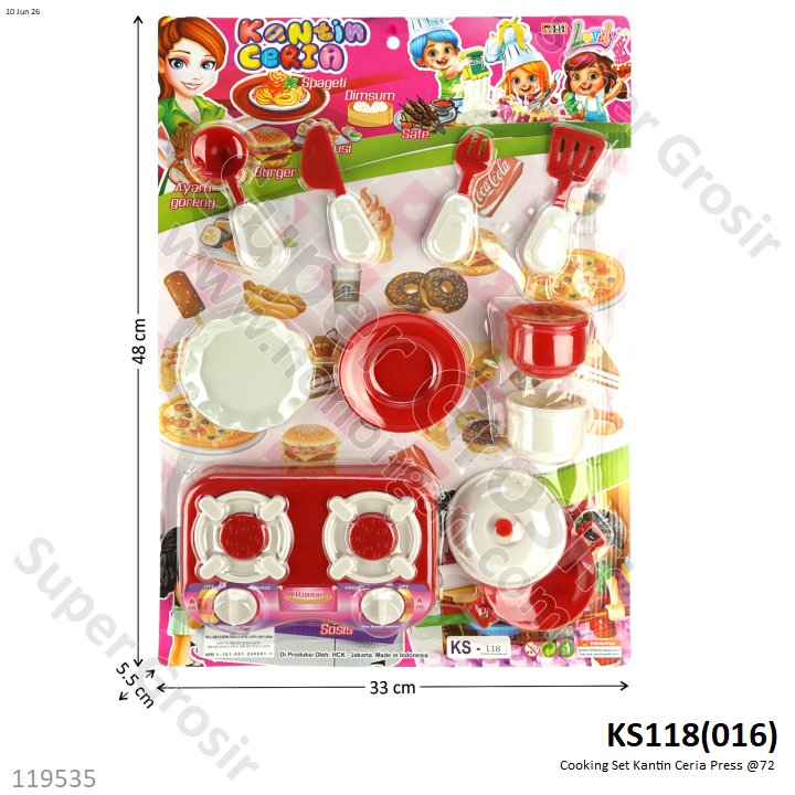Cooking Set Kantin Ceria Press @72