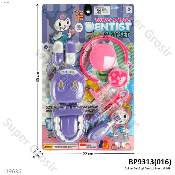 Dokter Set Gigi Dentist Press @168