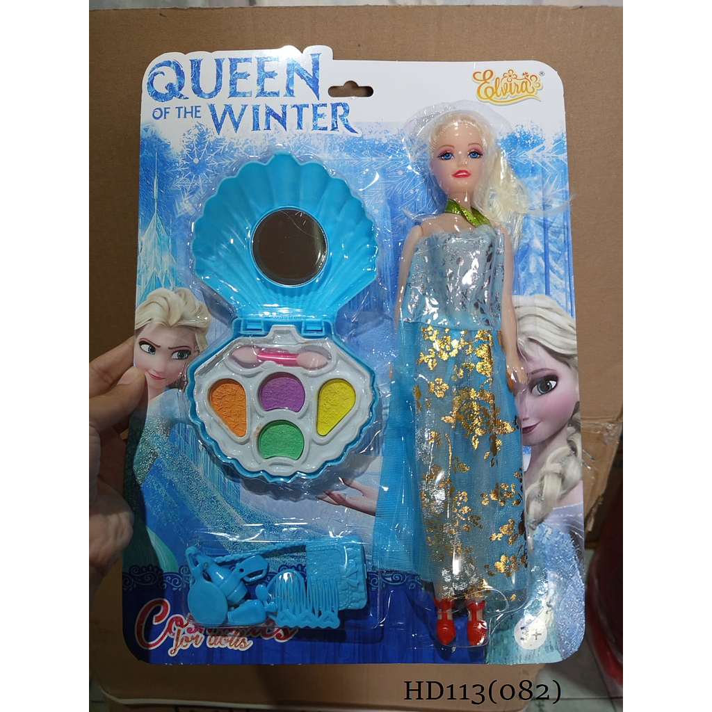 Make Up Kerang + Boneka Barbie Body Kosong Queen of The Winter Press @204