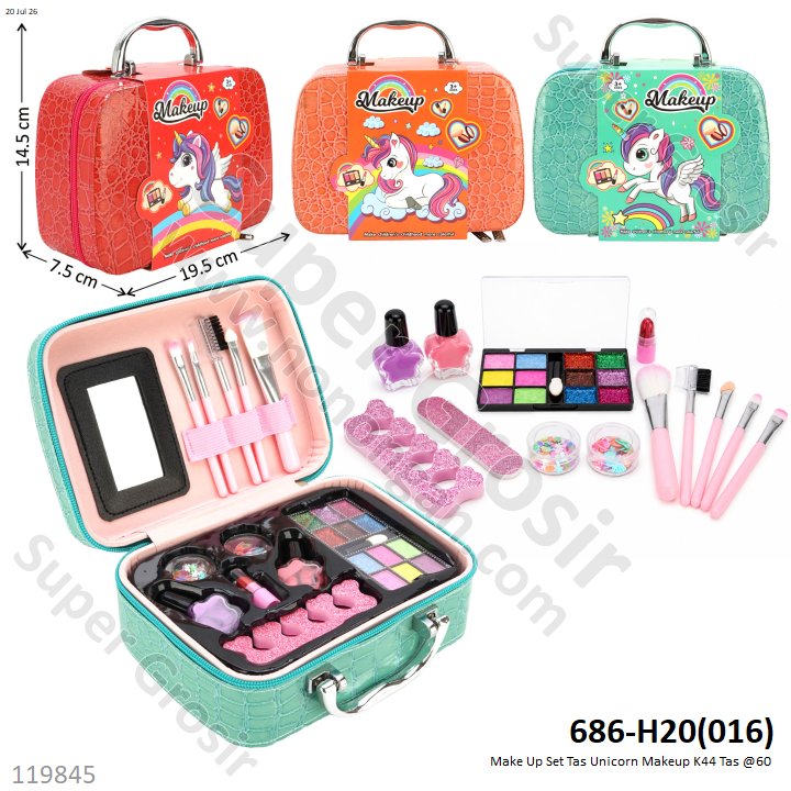 Make Up Set Tas Unicorn Makeup K44 Tas @60