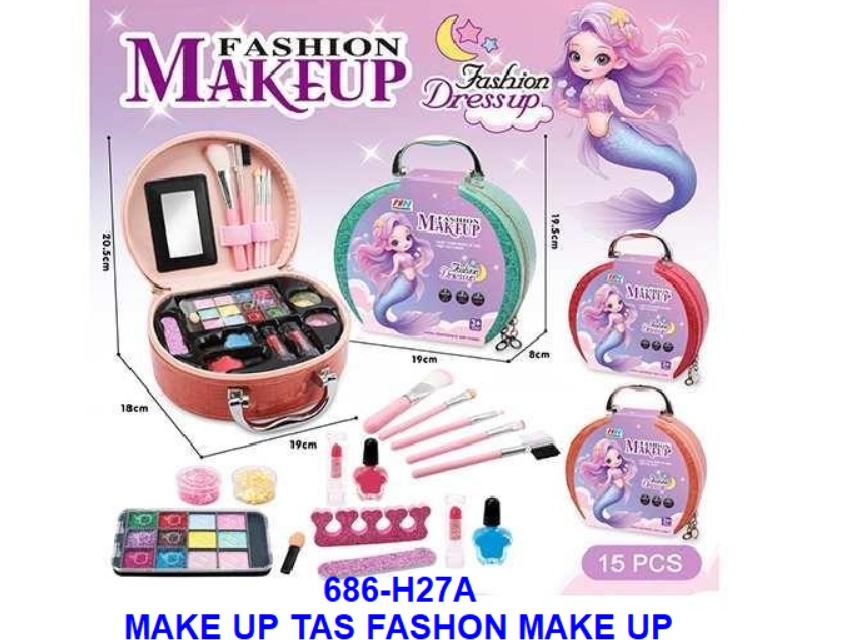 Make Up Set Tas Mermaid Fashion Makeup 6288-10 Tas @60