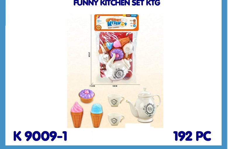 Teko Set Cangkir Es Krim Funny Kitchen 1 Inner 96 Pcs Ktg PVC @192