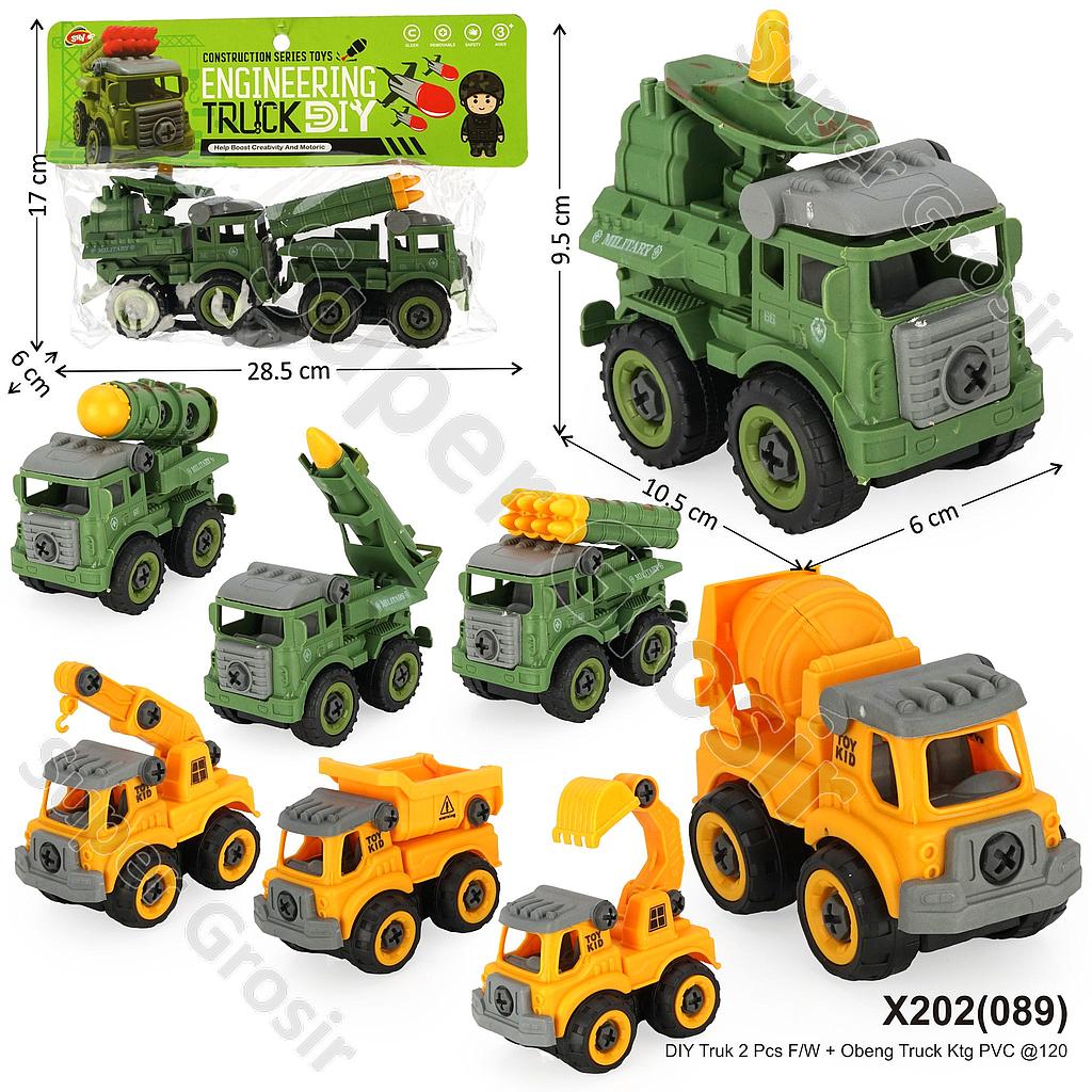DIY Truk 2 Pcs F/W + Obeng Truck Ktg PVC @120
